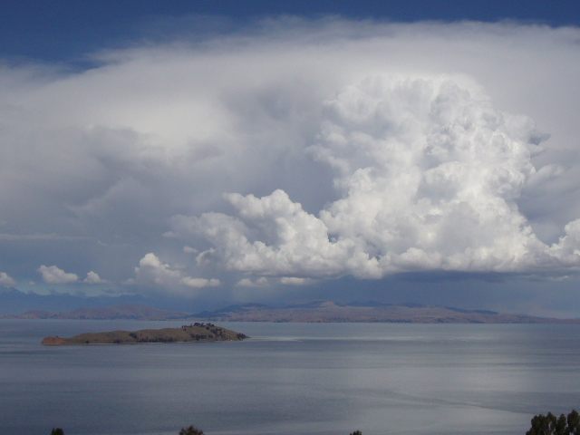 Huge storm clouds brewing in the distance